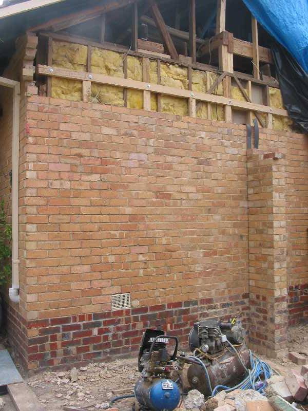 Chimney has gone