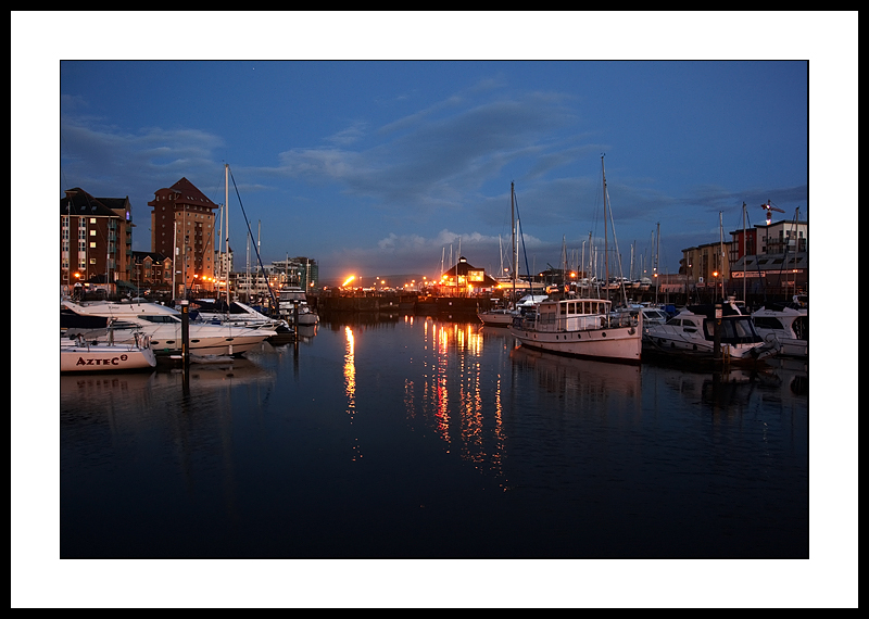 Marina at dusk