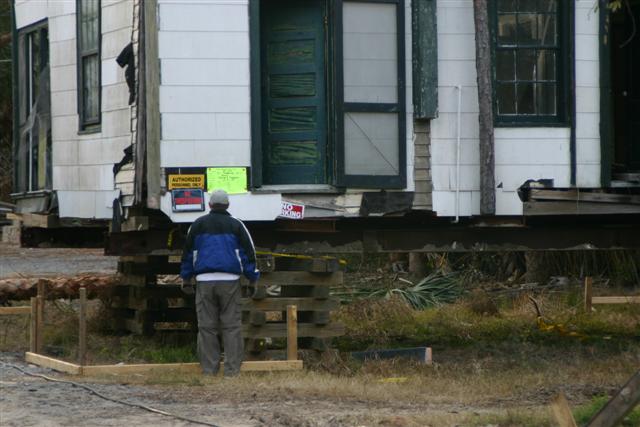 Bob inspecting real estate