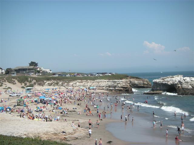 Hot Day on Natural Bridges Beach