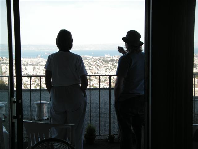 Jane and Judah on Balcony