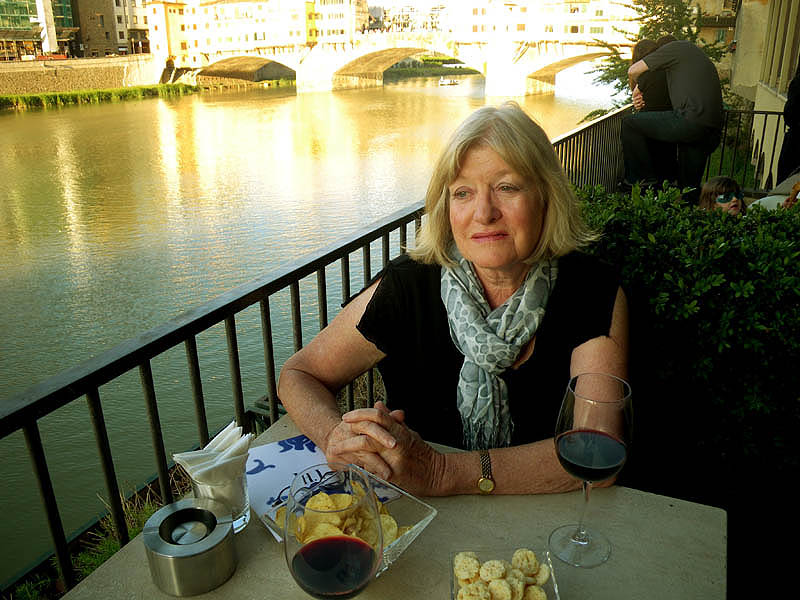Evening drinks at the Hotel Lungarno