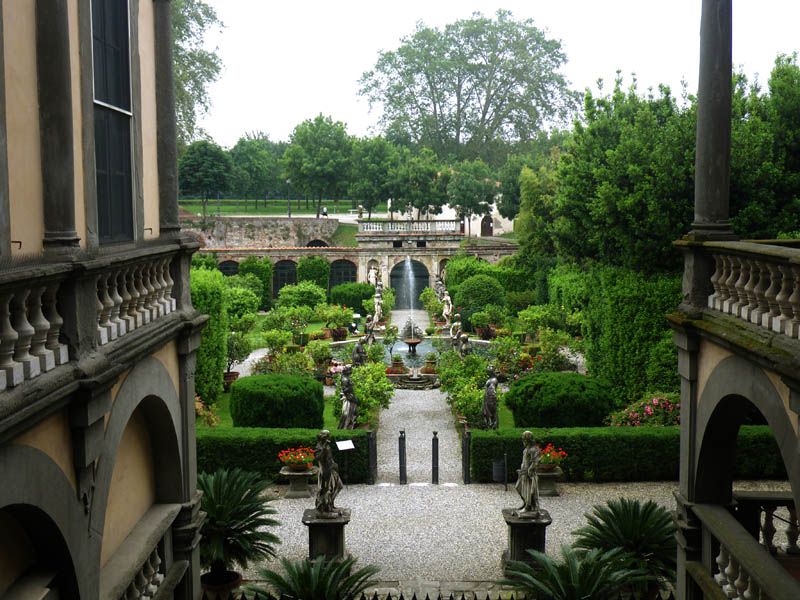 View to garden, Palazzo Pfanner
