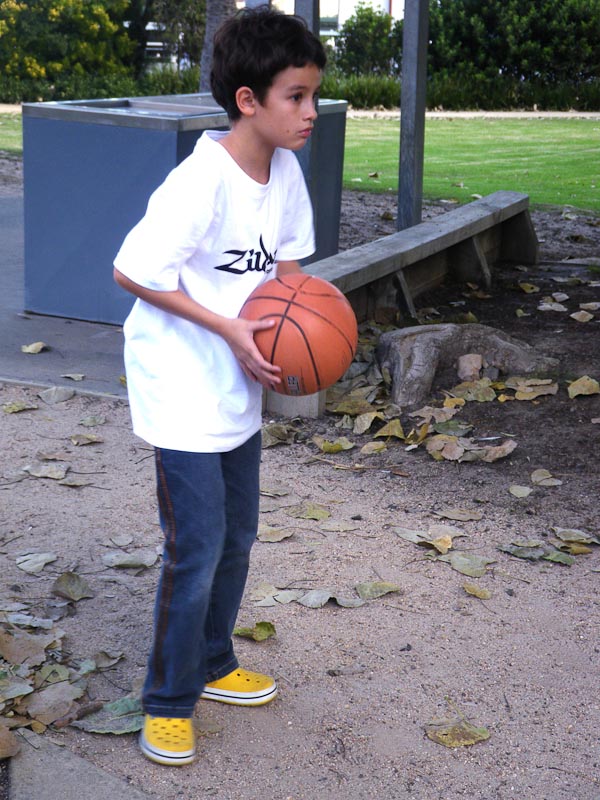 At the park, April 2011