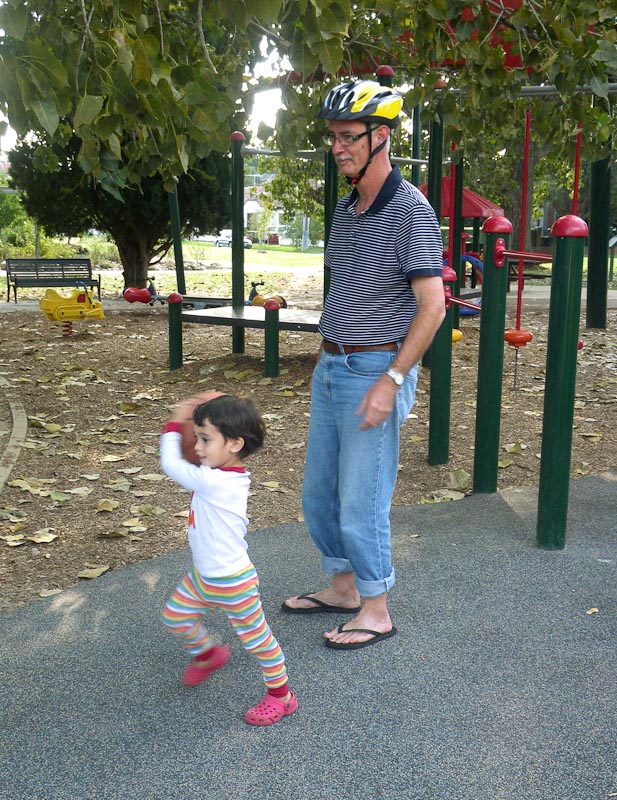 At the park, April 2011