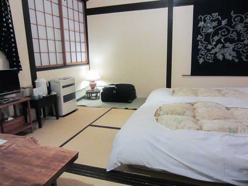 Typical but comfortable Japanese style accommodation