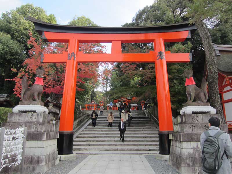 Torii gate at the Fushimi Inari Shrine