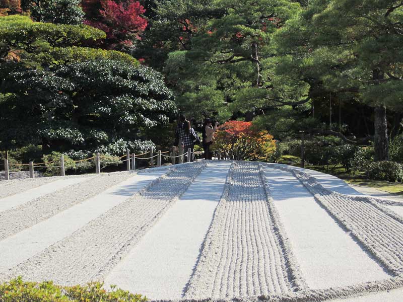 Raked garden at a Kyoto temple