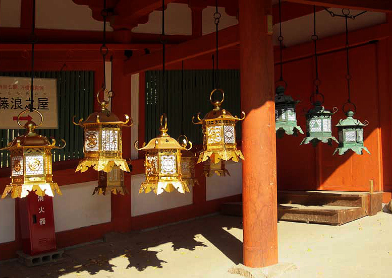 Temple lanterns,  Nara 