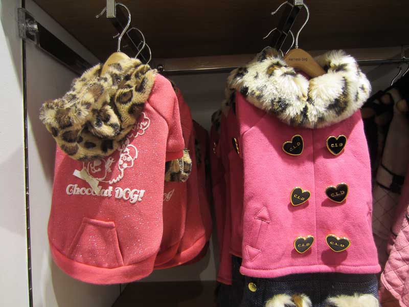 Kyoto Yodobashi Department Store,  outfits for the totally spoiled dog!