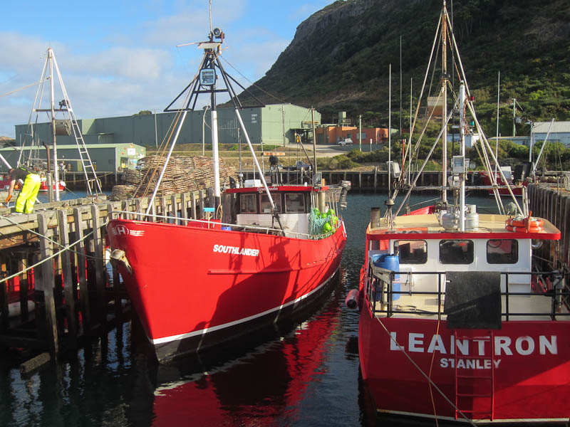 Stanley harbour, fishing boats