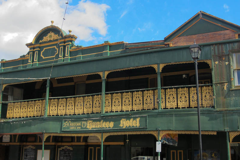 Queenstown, Hunters Hotel showing signs of age