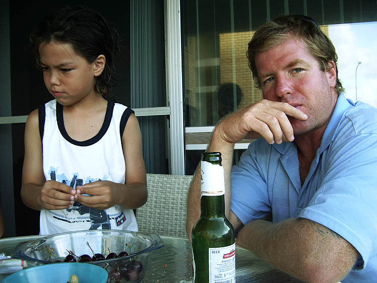 Father and (eldest) son, Jan. 2006