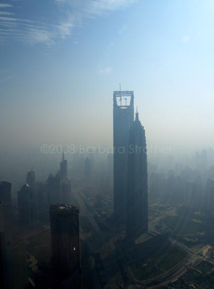 Jin Mao and Shanghai World Financial Center