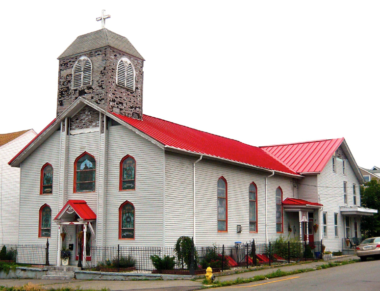 Mahanoy City, PA Church  - tattered steeple.jpg
