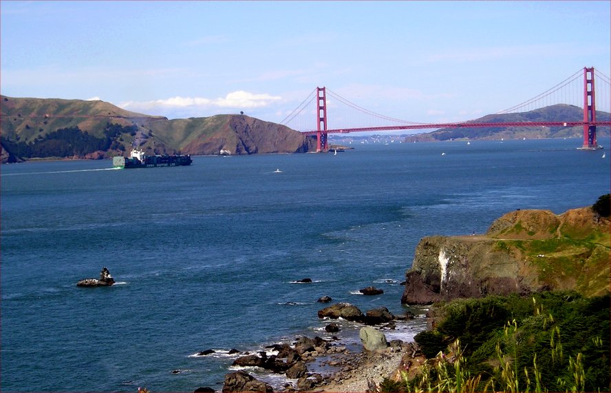 Approaching the Golden Gate Bridge