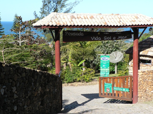 The entrance to Vida Sol e Mar promised a nice view of the ocean