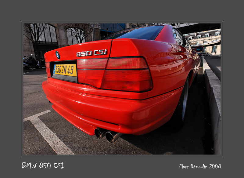 BMW 850 CSi Paris - France