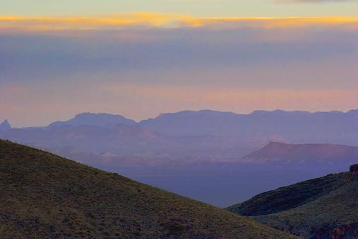 Big Bend At Sunset 7604