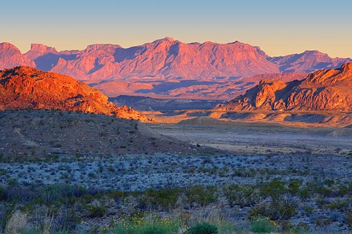 Big Bend At Sunset 7311