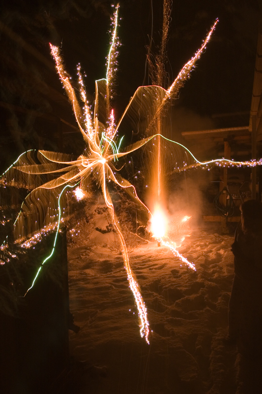 fireworks. January 2