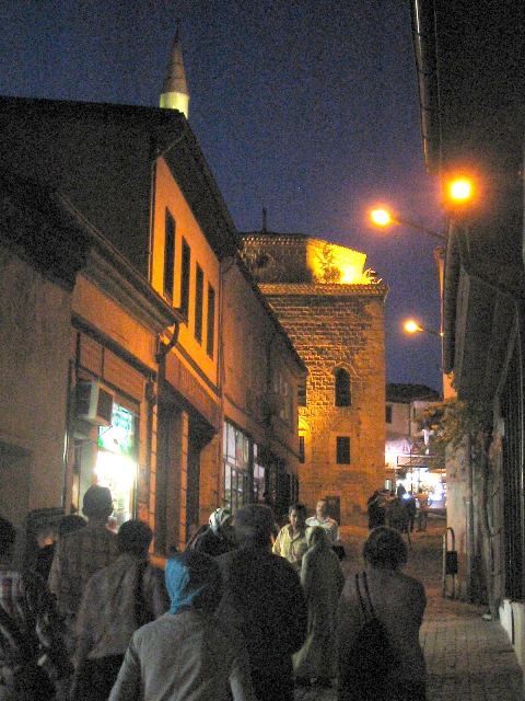 A TYPICAL STREET AT NIGHT