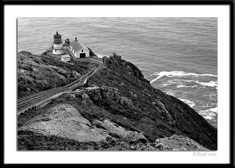 Point Reyes Lighthouse in B&W