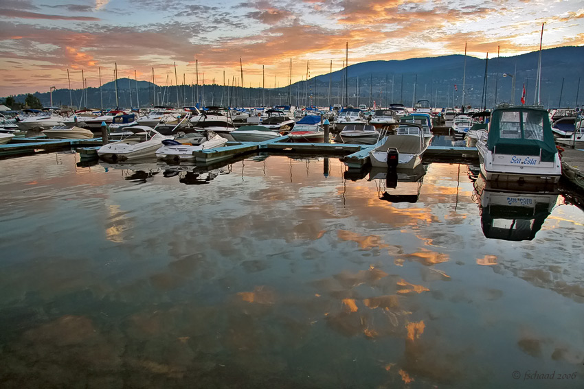 A Yacht Club Sunset