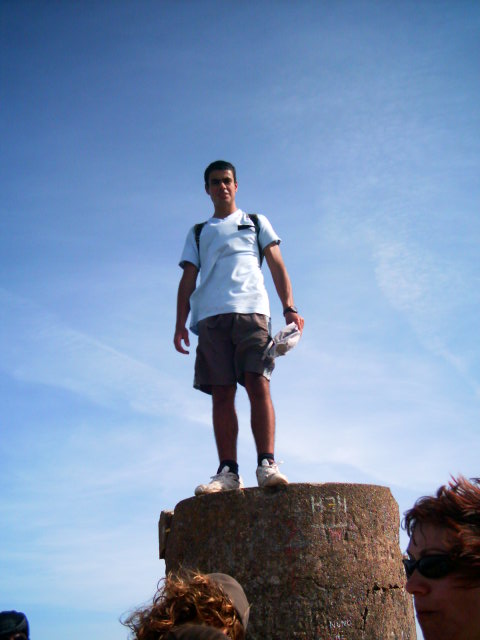 Bruno no ponto mais alto da Arrbida.