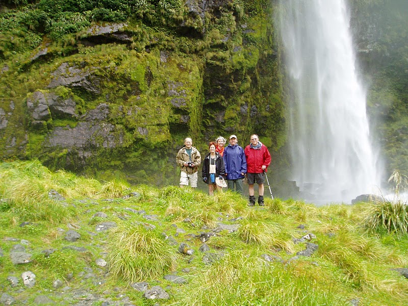 Group shot at Sutherland Falls