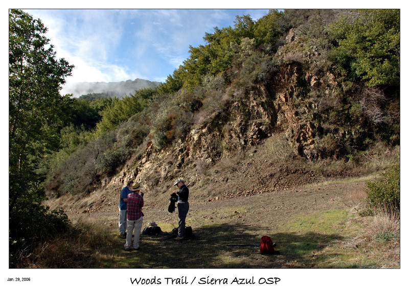 Taking a break on the Steep Trail