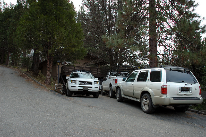 Day 3 - The parking lot at the cabin