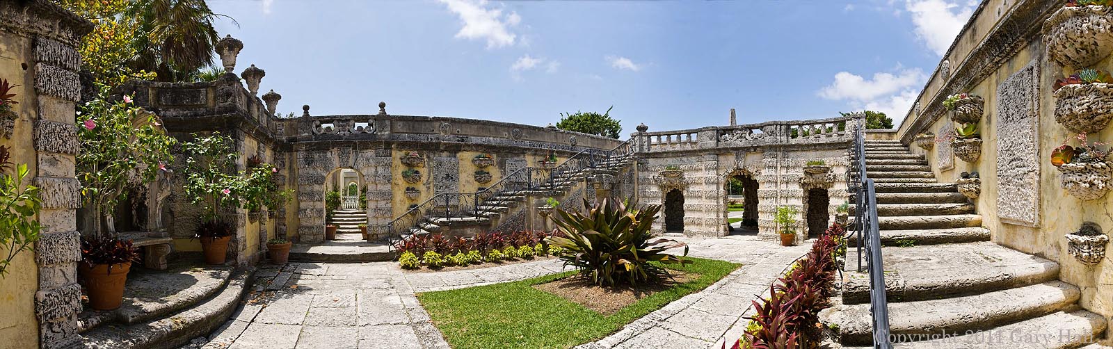 Vizcaya: 18 photo pano - SE view