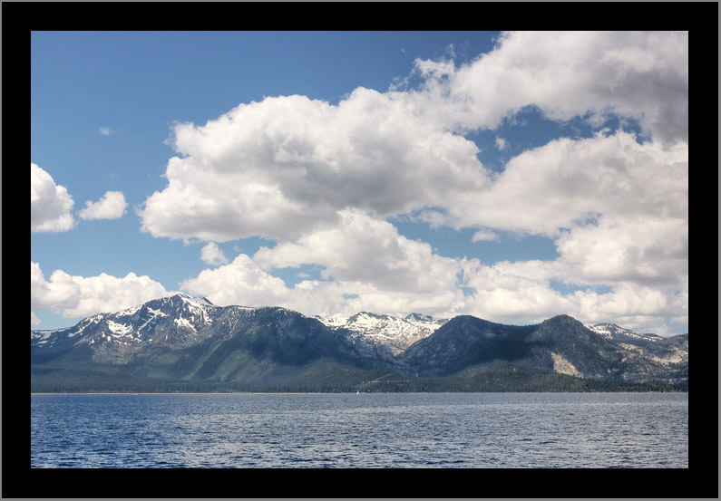 Sailboat on Lake Tahoe
