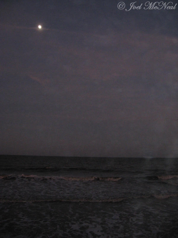 Jekyll Island ocean at dusk