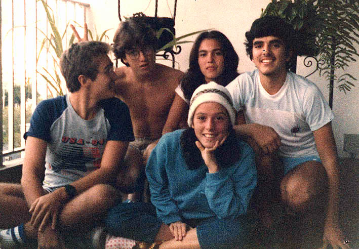 Andr & Fernando & Andria & Fred & Bety - jul1984