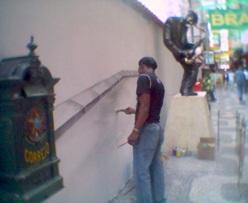 Making-off na Rua do Ouvidor.
