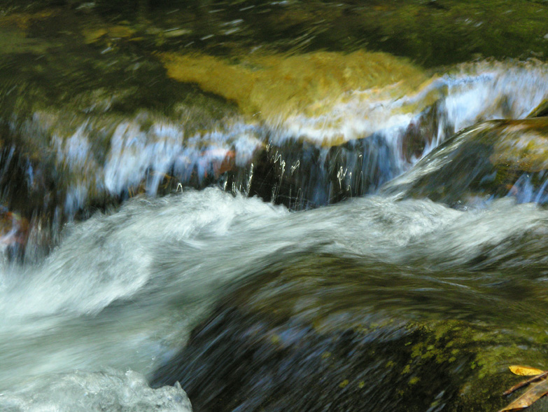 Rocks and water