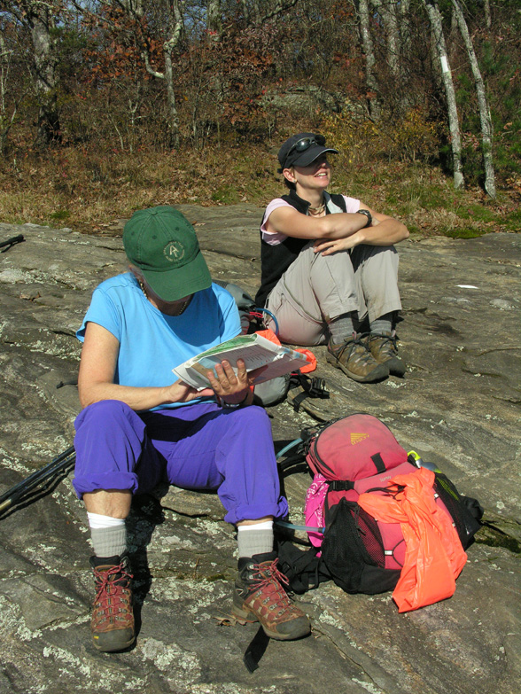 Ruthie and Leigh on the overlook