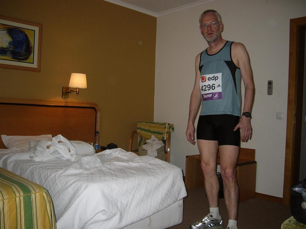 klaar voor de start van de Meia Maratona de Lisboa