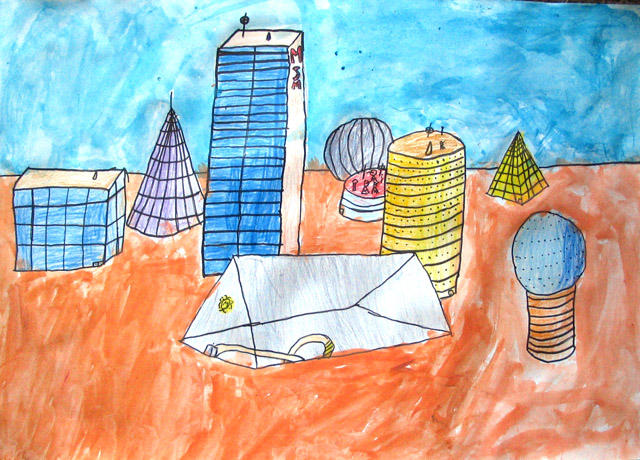 cubes - buildings, Martin, age:8.5