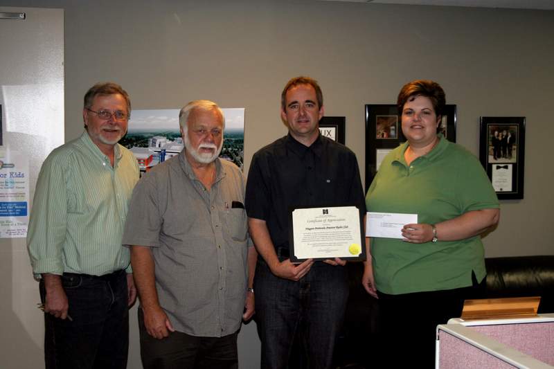      Presenting the   Cheque  to the St. Catarines General Hospital