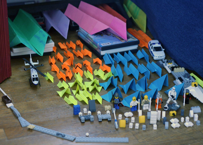 Clone army, aerial view