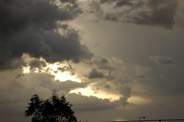 RARE STORM CLOUDS GATHERING OVER GOULBURN
