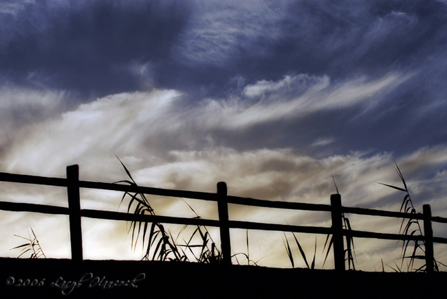 Fence and Clouds