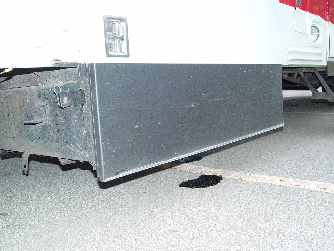 HERES MY BIRMINGHAM STRIPE CREATED WHEN AVOIDING BEING HIT BY A TRUCK ALONG SIDE ME I CAME IN CONTACT WITH A CURB