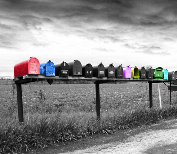 row of colors...