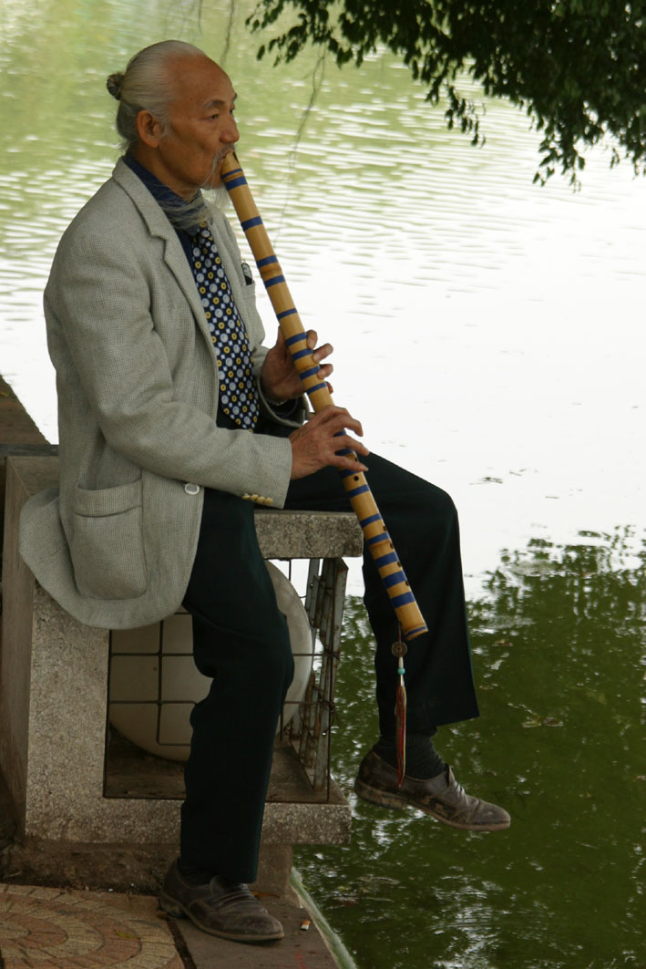 Musician at Hoan Kiem Lake