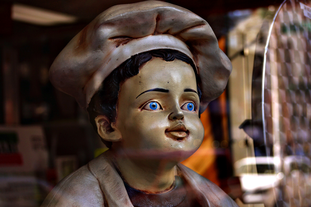 Young chef, The Bowery, New York City, New York, 2009