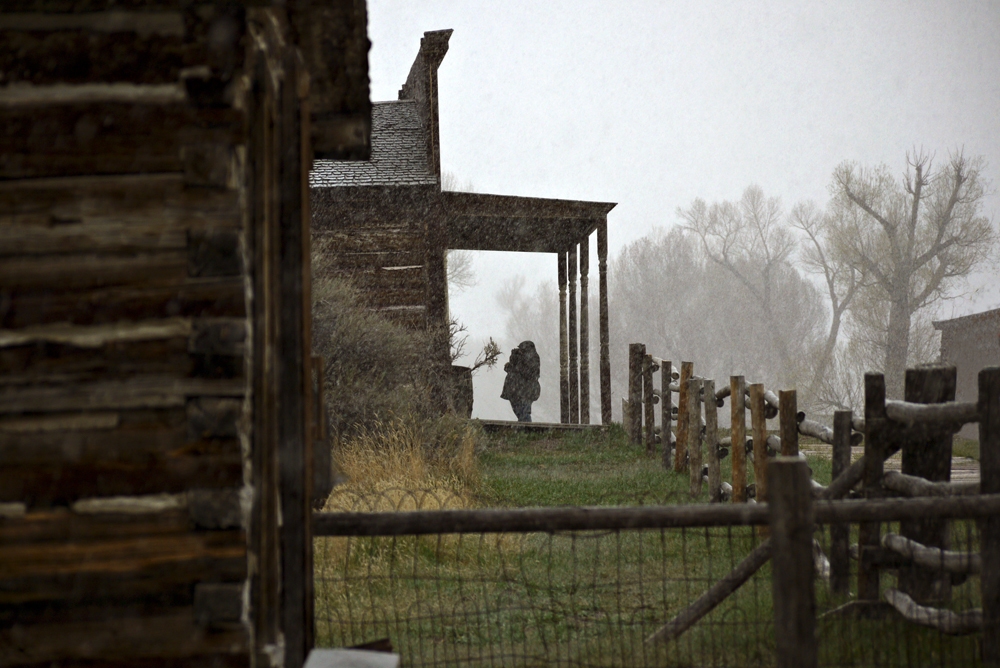 Ignoring the weather, Bannack, Montana, 2010